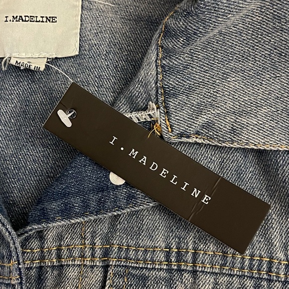 NWT | I.Madeline | Jean jacket-Floral embroidery - Picture 4 of 16